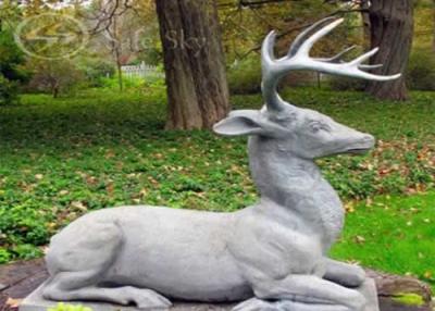 China Outdoor cast-iron lyinging deer  simulation sculpture  AA-020 for sale