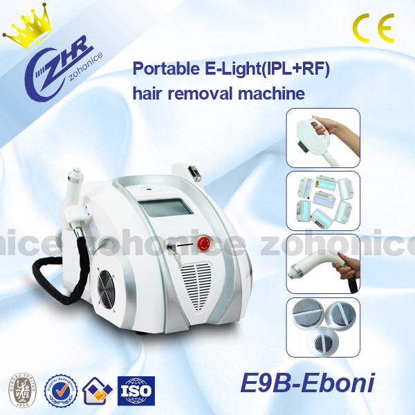 Portable E-light IPL RF For Hair Removal & Wrinkle Removal With Two Handles