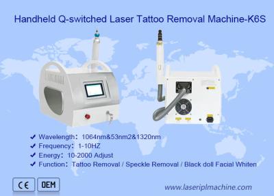 China Mini vientre profesional de la máquina K6s del retiro del tatuaje del laser 1320nm para el pigmento de la piel en venta