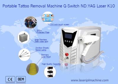 China Portable Q - Switch Laser Tattoo Removal Machine Powerful 500-1000V for sale