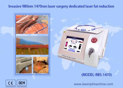 China Laser ótico portátil da máquina 980nm 1470nm do laser do diodo da redução gorda do laser da fibra à venda