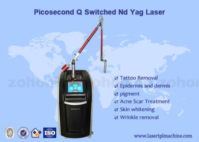 China picosecond q do laser do laser Coreia do yag do nd da remoção da tatuagem 532nm/1064nm comutado à venda