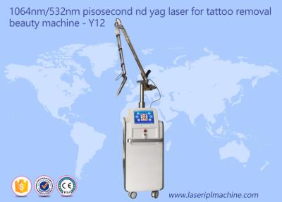 China Máquina da remoção da tatuagem do laser do picosecond do de alta energia para o rejuvenescimento da pele da remoção da tatuagem do corpo à venda