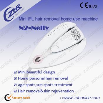 中国 小型IPLレーザーの毛の取り外し機械家の使用/レーザー毛のDepilation機械 販売のため