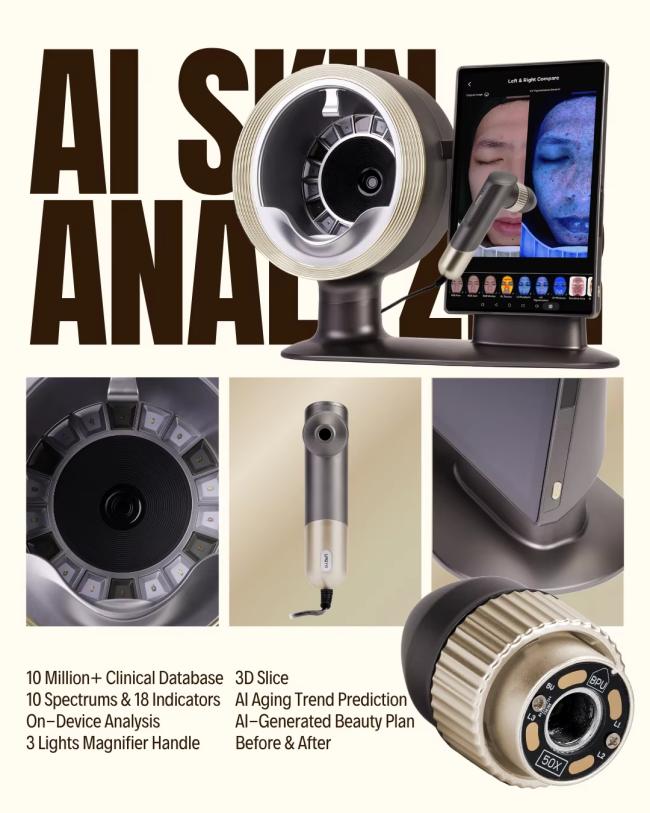 Technical interface of skin analysis device
