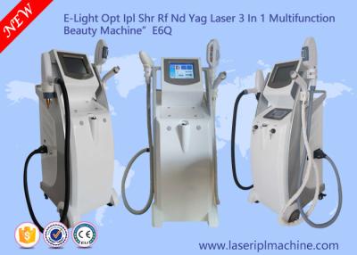 China E - Light Opt Ipl Shr Rf Nd Yag Laser / 3 In 1 Multifunction Beauty Machine for sale
