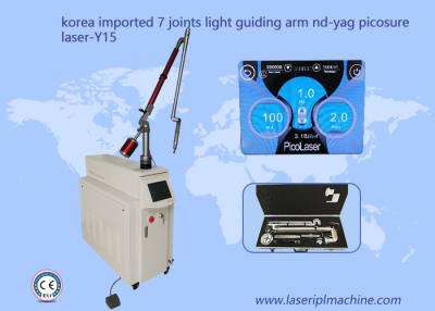 China Junções de guiamento 1064nm do braço 7 da luz profissional da máquina da remoção da tatuagem do laser de picosecond à venda