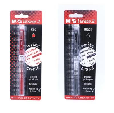 China Plumas borrables de M&G Frixion extremidad de 0,7 milímetros con el barril clasificado en color negro/rojo de la tinta en venta
