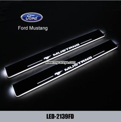China Ford Mustang car moving door floor lights LED door scuff plate light for sale