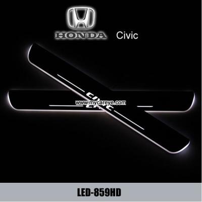 China Honda Civic custom car door welcome LED lights auto light sill pedal for sale