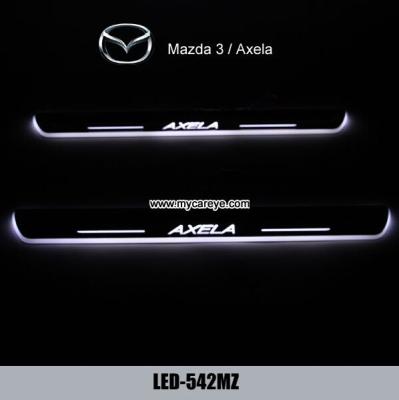 China Mazda 3 Axela custom car door welcome LED lights auto light sill pedal for sale