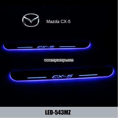 China Mazda CX-5 car side step sill door moving scuff plate LED Lights for sale for sale