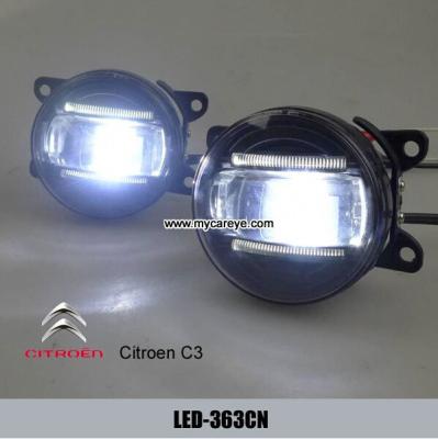China Citroen C3 car front led fog lights for sale LED daytime running lights DRL for sale