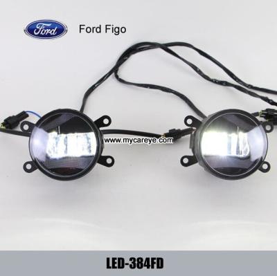 China Ford Figo car front fog lamp assembly LED daytime running lights drl for sale for sale