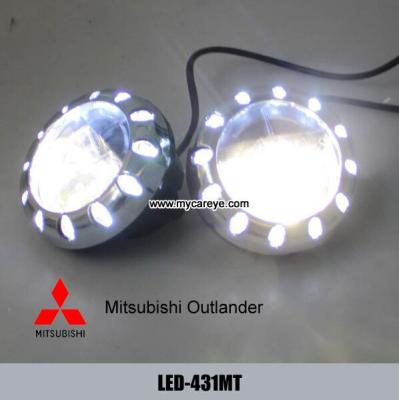 China Mitsubishi Outlander car front fog LED daytime driving lights DRL autobody parts for sale
