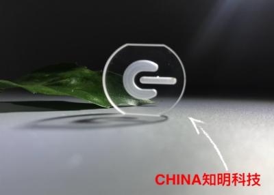 China C Axis Sapphire Power Button , Sapphire Lens Glass Carved Double Side Polished for sale