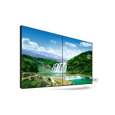 China La pantalla que empalma 55 del LCD del bisel avanza lentamente la exhibición montada en la pared del lcd en venta