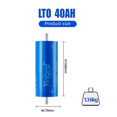 China 66160 Rechargeable Lithium Titanate Battery 2.3V Yinlong Lto 55Ah 35Ah 40Ah for sale