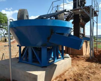 China Máquina mojada de Pan Mill Mining Mineral Grinder del oro del procesamiento de minerales de cobre en venta