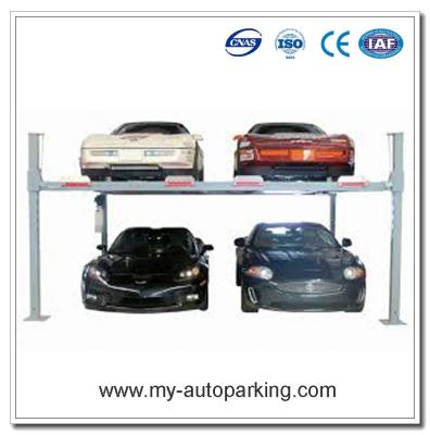China Hot Sale Low Price Four Post Double Wide Car Lift Side by Side /4 Post Double Wide Lift for sale