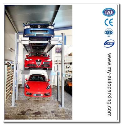 China Hot Sale! 3 Cars Four Post Car Lift / Short Drive-up Ramp/Car Lift/Four Post Lift/Four Post Car Storage Lift for sale