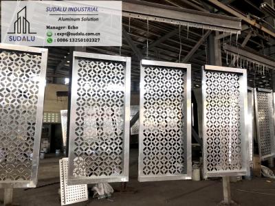 China SUDALU Cheaper Aluminum CNC punching Perforated Panel Cladding Facade Panel Foshan City Panel Factory for sale