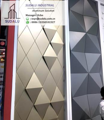 China SUDALU PVDF 3D Aluminum Perforated Panel Customized OEM Aluminum Facade Cladding Decorative Panel from China for sale