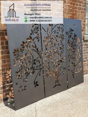 China Aluminium Privacy Screens Customized Perforated Panels from Foshan Supplier for sale
