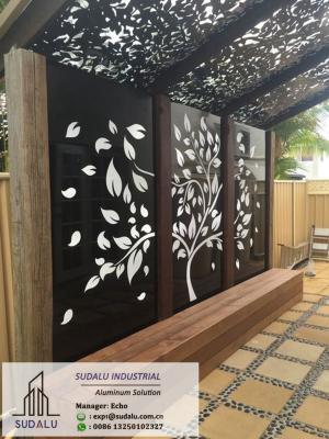 China Artistic Decoration Aluminum Perforated Gallery Screen Panel for sale