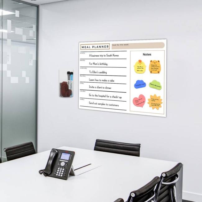 Combination Dry Erase Sticky Memo Board