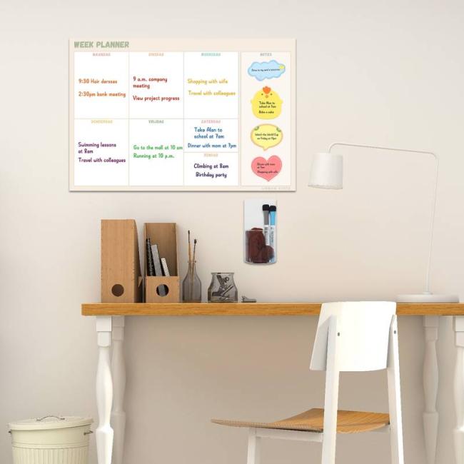 Combination Dry Erase Sticky Memo Board