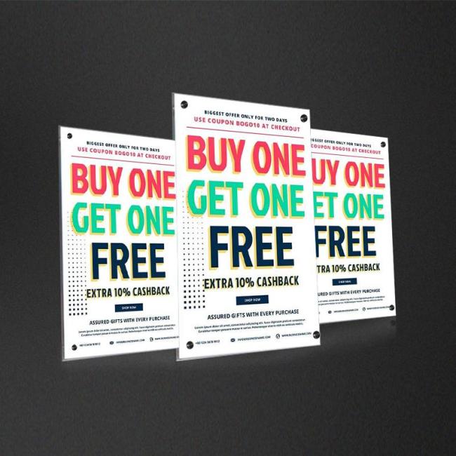 Acrylic Wall Mounted Document Holder