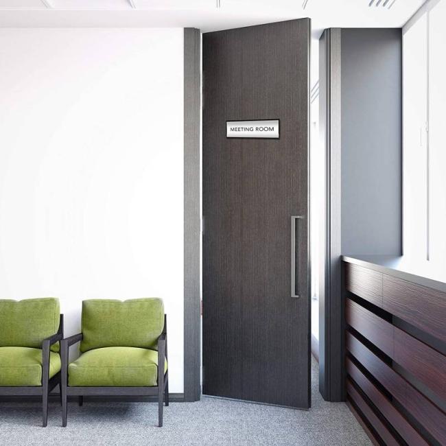Adhesive Aluminum Door Sign Holder