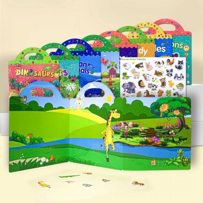 Children Removable Sticker Book