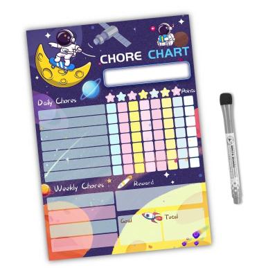China Dry Erase Educational Learning Products Isotropic Magnetic Chore Chart for sale