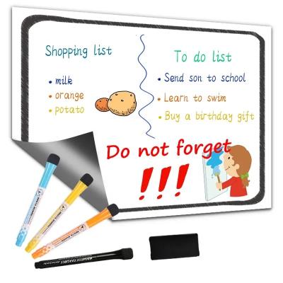 China A4 Magnetic Refrigerator Frame Dry Erase Memo Board With Magnet Table Memo for sale
