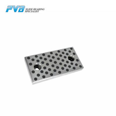 China FC250 Steel Graphite Plugged Wear Plate Oil Free Slide Plates for sale