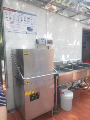 China OEM High Temperature Commercial Dishwasher Conveyor Hood Type ISO for sale