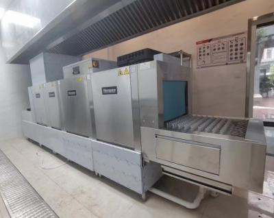 China 60kw SUS304 Rack Conveyor Dishwasher 3380-4920PCS / Hour 4200x862x2000 for sale