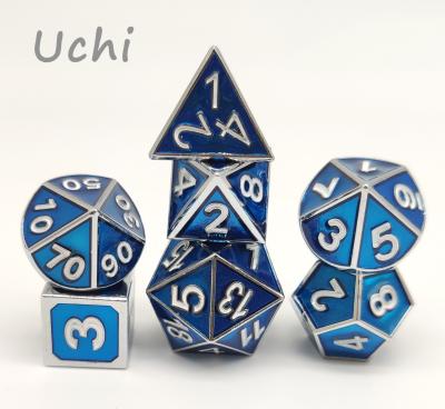 China Polyhedral Polished RPG Dice Set Multifunctional For Collection for sale