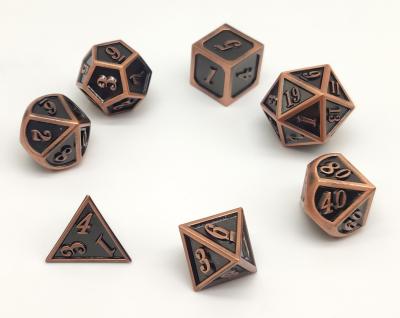 China Practical Hand Pouring Metal Gaming Dice , Wear Resistant Cool Metal Dice for sale