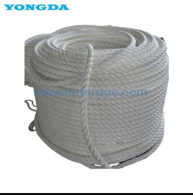 China ISO10556:2009[E] 3-Strand Hawser-Laid Polyester And Polyolefin Dual Fibre Rope for sale