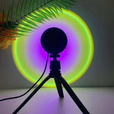 China Nordic Mini RGB Sunset Projector Colorful Sunset Light Rainbow Eternal Sunset Projection LED Floor Lamp sunset projector for sale