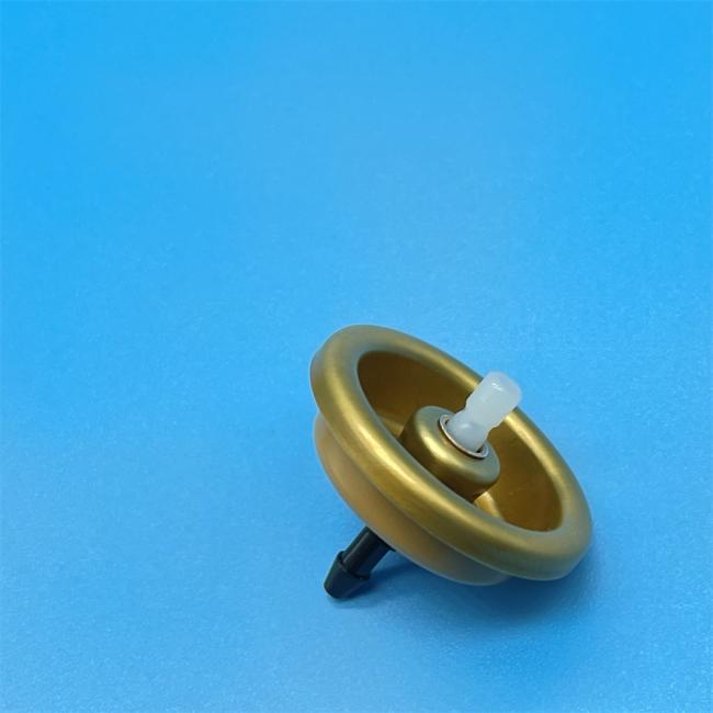 Close-up view of Mousse Inverted Aluminum Valve showing detailed construction