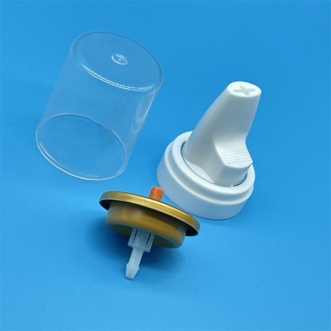 Mousse Inverted Aluminum Valve with packaging showing retail presentation