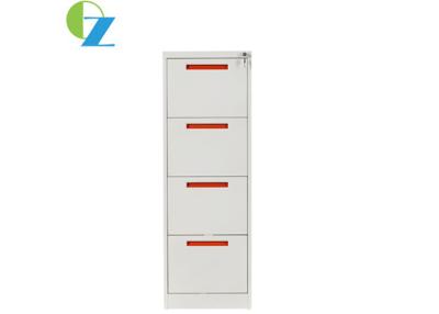 China OEM Vertical Steel Filing Cabinets , 4 Drawer Lockable File Storage Cabinet for sale