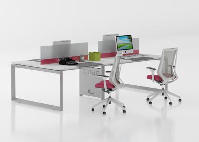 China Employee Four Person Office Workstation Desk / Modular Workstation Table for sale