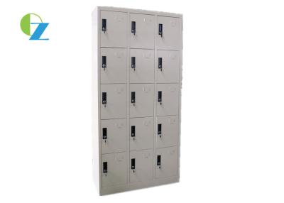 China KD Structure 15 Door Locker Cabinet Wardrobe steel clothes lockers For Staff for sale