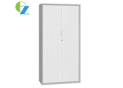 China 12mm Slim Metal Storage Cabinet With Two Tambour Door H1850*W900*D400mm for sale