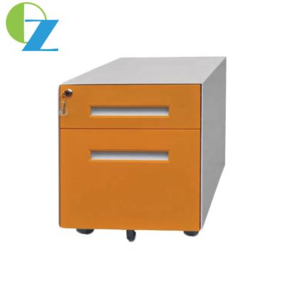 China Multipurpose 2 Drawer Rotating File Cabinet Mobile Pedestal Assembly for sale